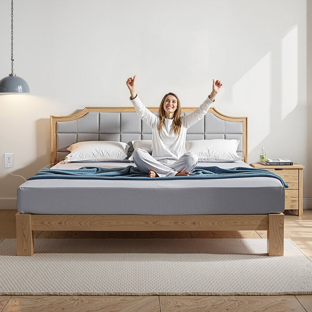 7680-5 - King Size Grounding Sheet 78 x 80 in, Cotton & Silver Blend