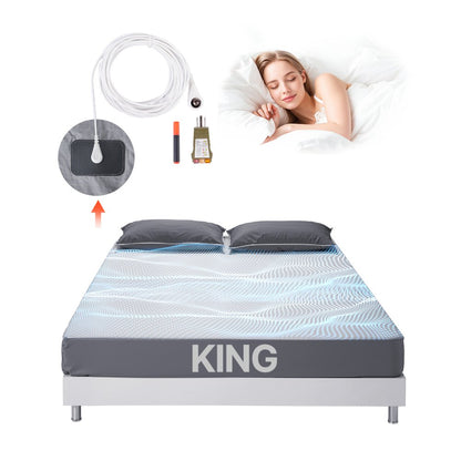 7680-10 - King Size Cotton & Silver Grounding Sheet 78" x 80"