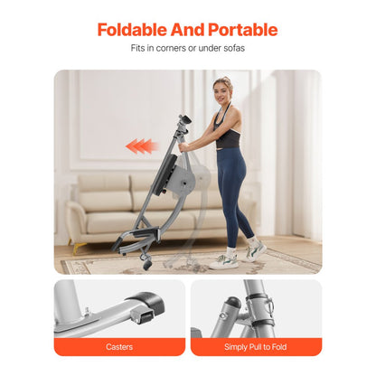 YN-388 - Heavy-Duty Ab Machine with Dual Curved Slide & Counter
