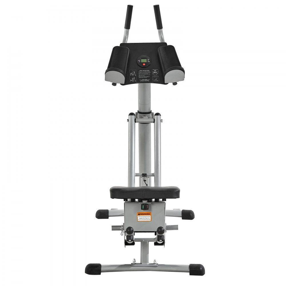 YN-388 - Heavy-Duty Ab Machine with Dual Curved Slide & Counter