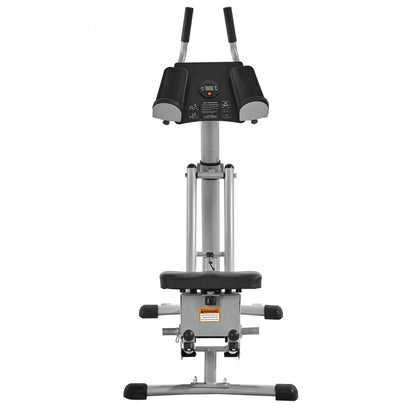 YN-388 - Heavy-Duty Ab Machine with Dual Curved Slide & Counter