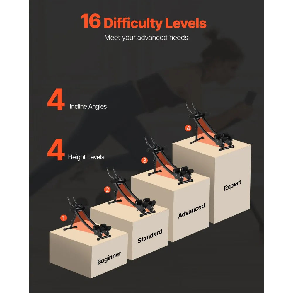 t700 - Ergonomic Ab Trainer with 16 Levels & 440 lb Capacity