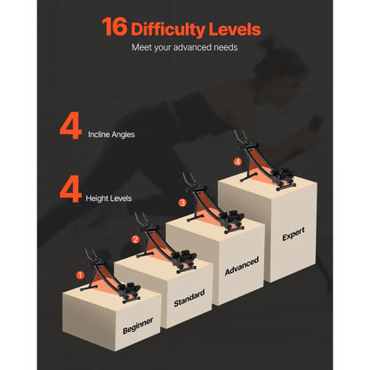 t700 - Ergonomic Ab Trainer with 16 Levels & 440 lb Capacity