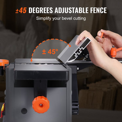 MB5015II - VEVOR 6in Spiral Jointer with 1.5HP Motor and Dust Collection