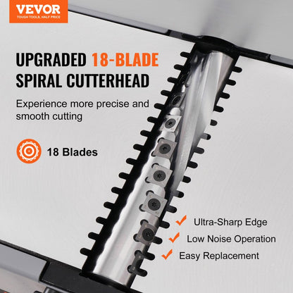 MB5020 - 8'' VEVOR Benchtop Jointer with 2HP Motor & Adjustable Fence