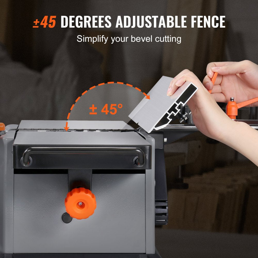 MB5020 - 8'' VEVOR Benchtop Jointer with 2HP Motor & Adjustable Fence