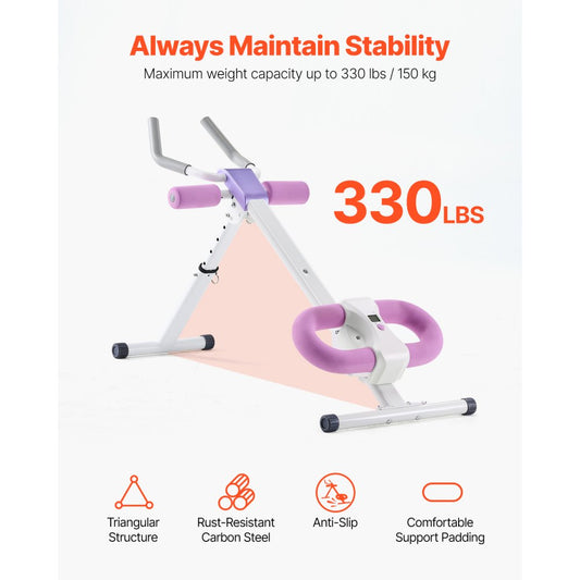 005A - Adjustable Ab Workout Machine for Core Strength Training