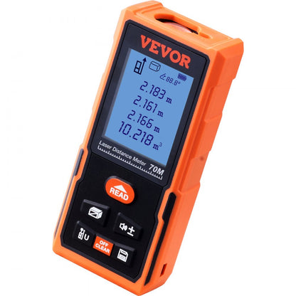 SW-DA70 - 229ft VEVOR Laser Measure, ±1/16'' Accuracy