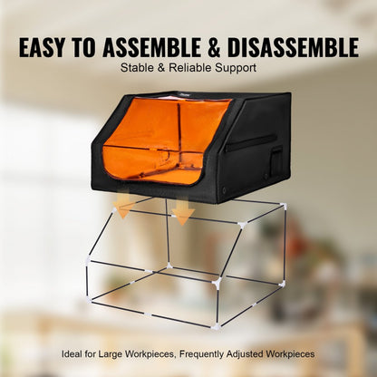 ZL-FHD-0023 - Spacious Laser Engraver Enclosure with Smoke Elimination and LED Light