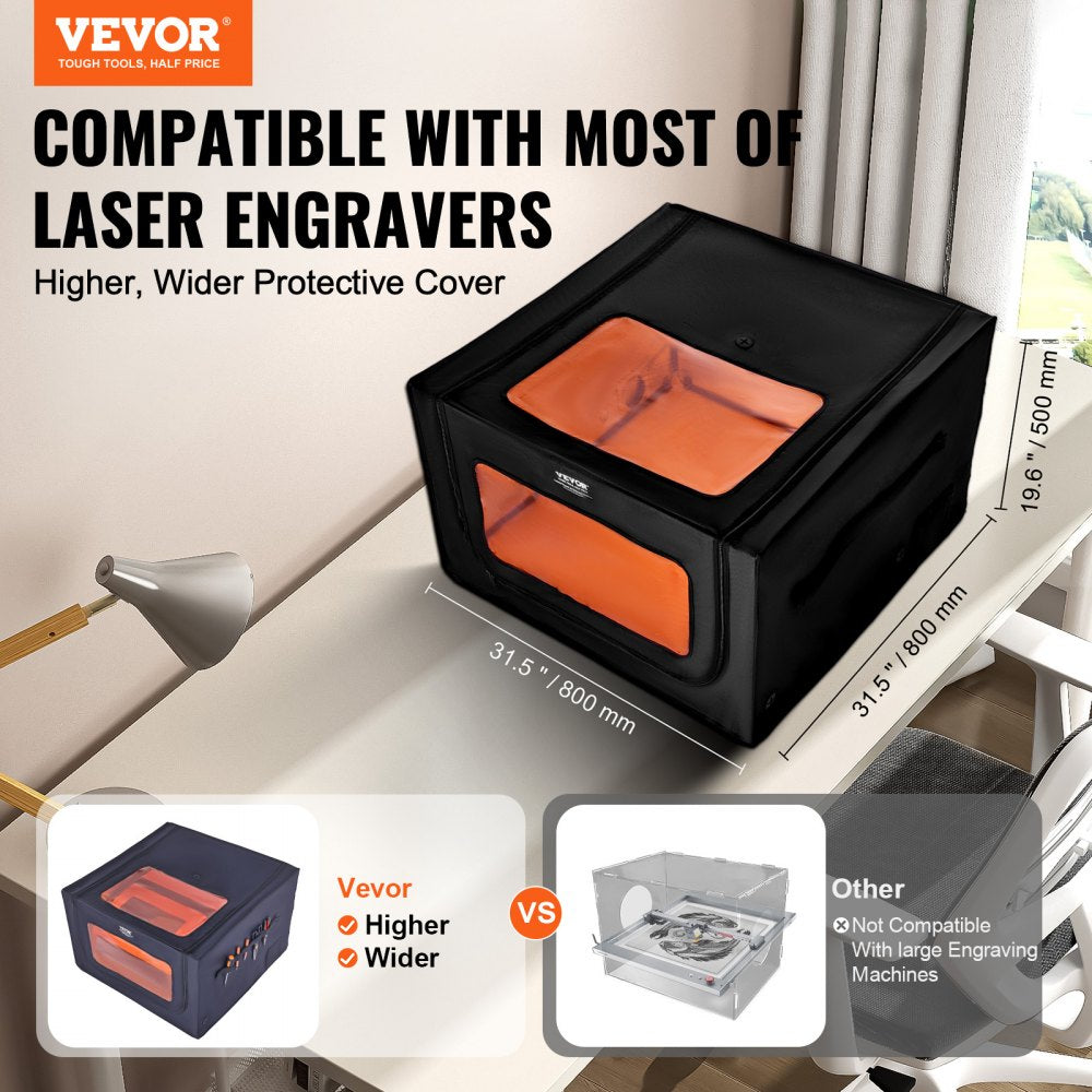 ZL-FHD-0024 - Dual Window Laser Engraver Enclosure with LED Light