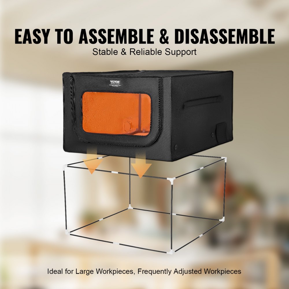 ZL-FHD-0024 - Dual Window Laser Engraver Enclosure with LED Light