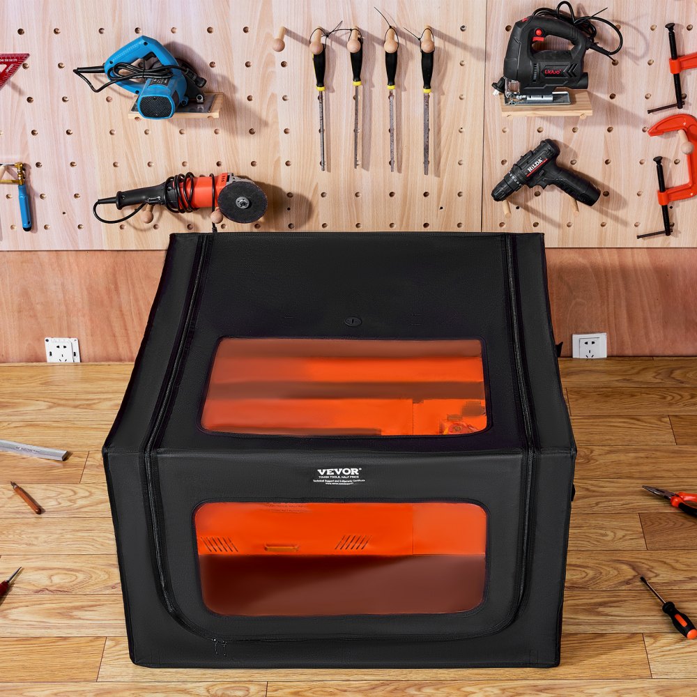 ZL-FHD-0024 - Dual Window Laser Engraver Enclosure with LED Light