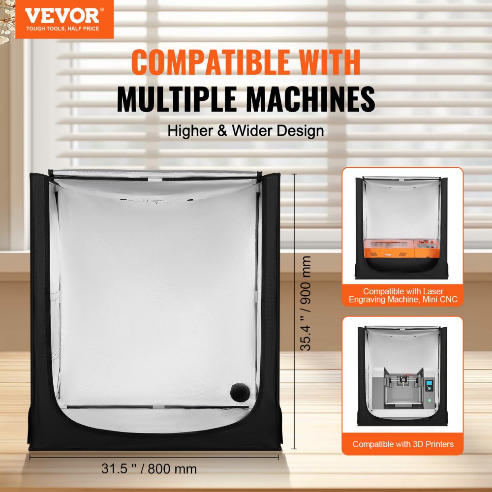 ZL-FHD-0028 - Spacious 31.5" Laser Engraver Enclosure with LED Lighting