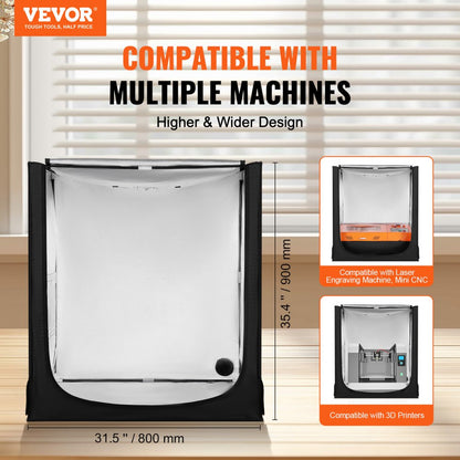 ZL-FHD-0028 - Spacious 31.5" Laser Engraver Enclosure with LED Lighting