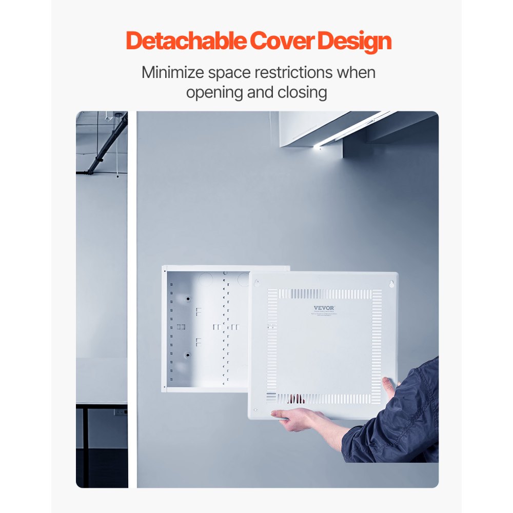 SPT353609 - 14-Inch Cold-Rolled Steel In-Wall Media Enclosure for Clutter-Free Setup