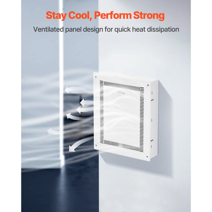 SPT433609 - 17" Cold-Rolled Steel In-Wall Media Box with Cover