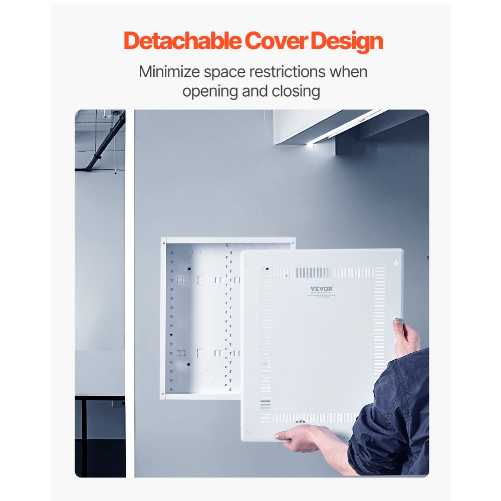 SPT433609 - 17" Cold-Rolled Steel In-Wall Media Box with Cover