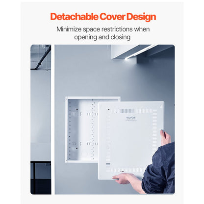 SPT433609 - 17" Cold-Rolled Steel In-Wall Media Box with Cover