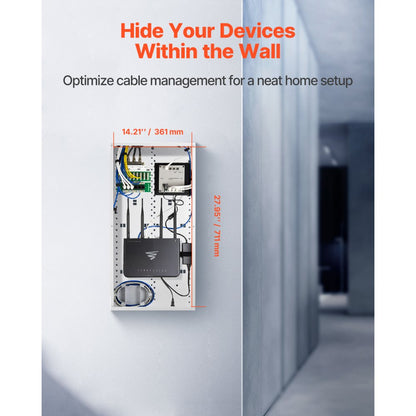 SPT713609 - 28-Inch Steel In-Wall Media Enclosure with Access Cover