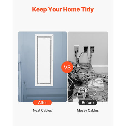 SPT1063609 - Durable 42-Inch Recessed Media Box with Cable Management