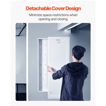 SPT1063609 - Durable 42-Inch Recessed Media Box with Cable Management