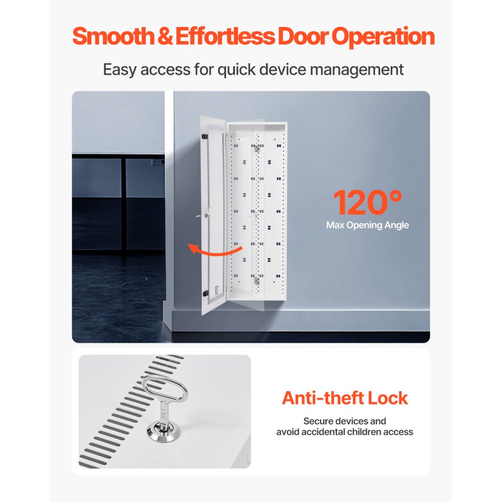 SPT1063609-A - 42" Durable Steel Media Enclosure with Cable Management