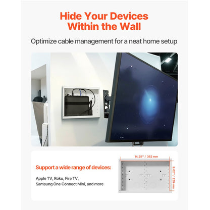 SPT233609 - 9-Inch In-Wall Media Enclosure for Clutter-Free Spaces