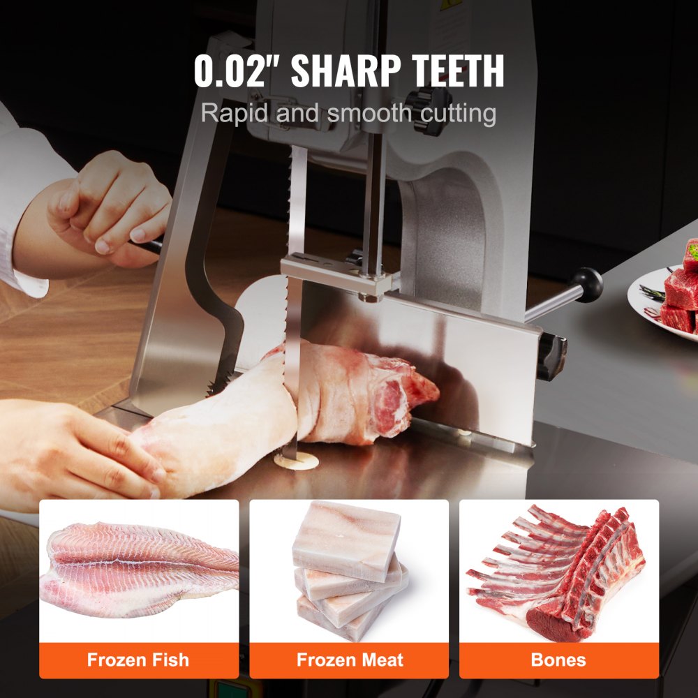 1300-16-0.56 - Durable 51.2"x0.63" Band Saw Blade for Meat & Bone Cutting