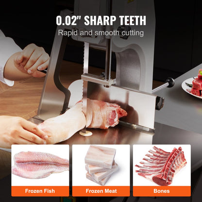 1300-16-0.56 - Durable 51.2"x0.63" Band Saw Blade for Meat & Bone Cutting