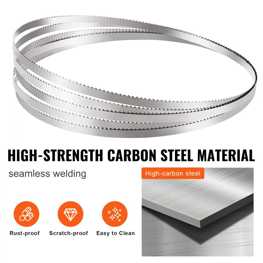 1300-16-0.56 - Durable 51.2"x0.63" Band Saw Blade for Meat & Bone Cutting