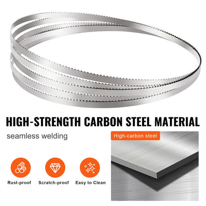 1300-16-0.56 - Durable 51.2"x0.63" Band Saw Blade for Meat & Bone Cutting