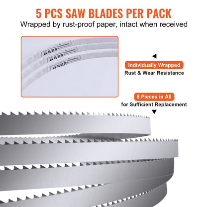 S-1650 - Durable Carbon Steel Band Saw Blade for Meat Cutting