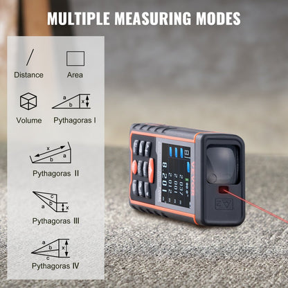 SW-S100 - 328ft Laser Measure with Color LCD Display and Pythagorean Mode