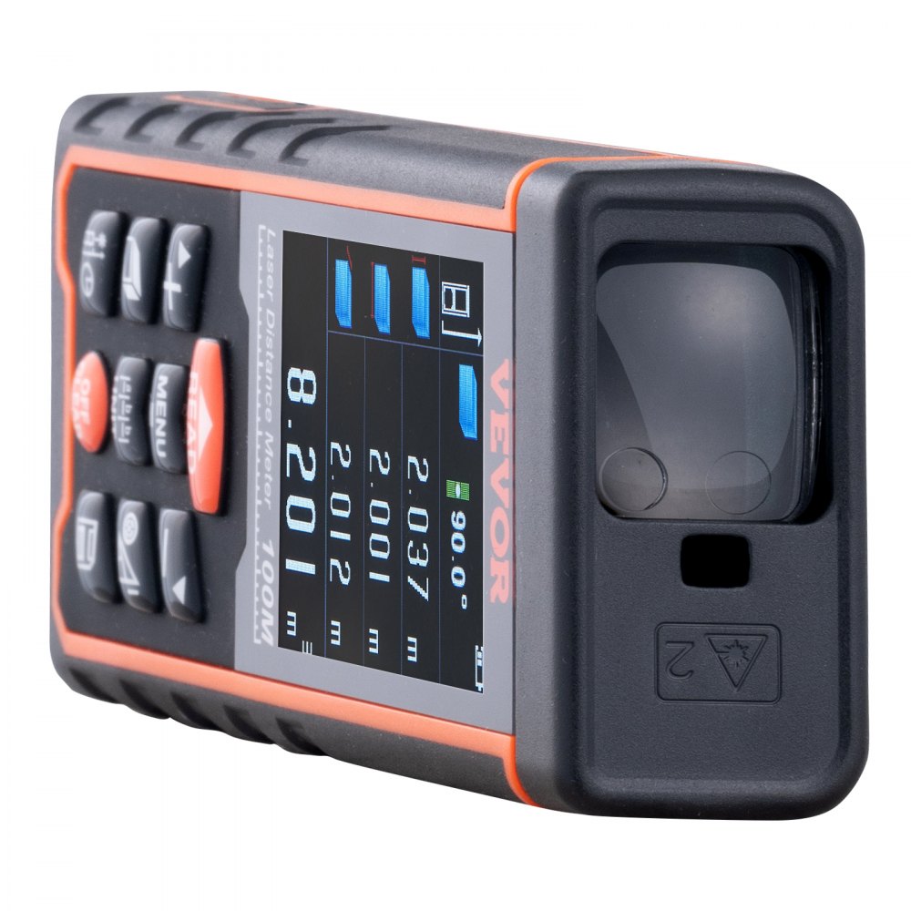 SW-S100 - 328ft Laser Measure with Color LCD Display and Pythagorean Mode