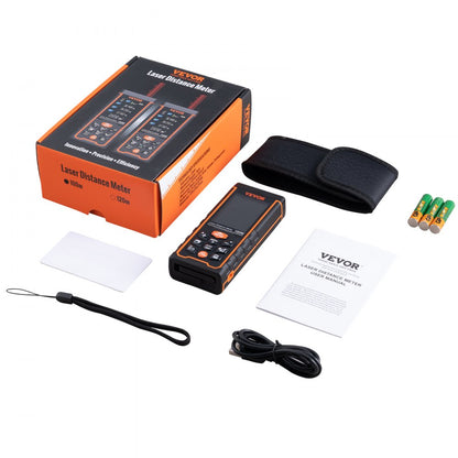 SW-S100 - 328ft Laser Measure with Color LCD Display and Pythagorean Mode