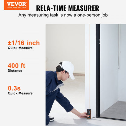 SW-S120 - Compact Laser Measure 400 ft with ±1/16'' Accuracy