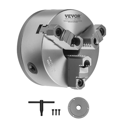 K11 160A (1-1/2-8) - 6-Inch Self-Centering Lathe Chuck for Precision Clamping