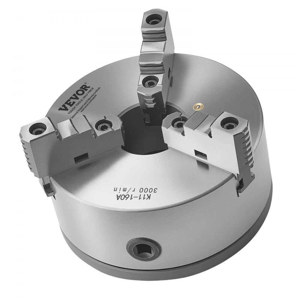 K11 160A (1-1/2-8) - 6-Inch Self-Centering Lathe Chuck for Precision Clamping