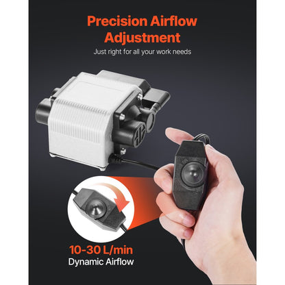 DY-30-A - Adjustable 30L/min Air Assist Pump for Laser Engraver Precision
