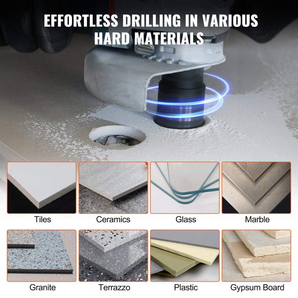 SSTZ-002 - 6 PCS Diamond Core Drill Bit Set for Tough Materials