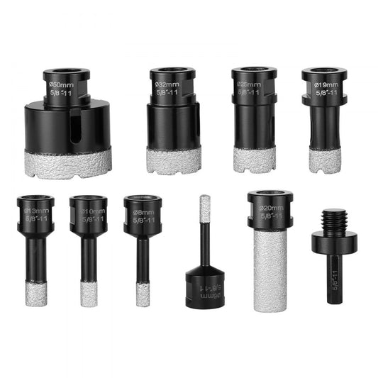 SSTZ-006 - Durable 8-Piece Diamond Drill Bit Set for Tile & Stone