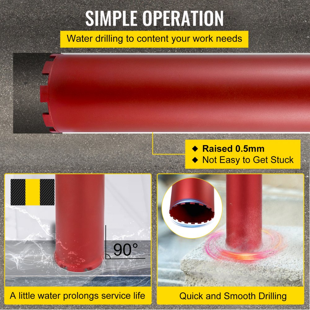 KZ10 - 14” Diamond Core Bit for Concrete & Brick Drilling
