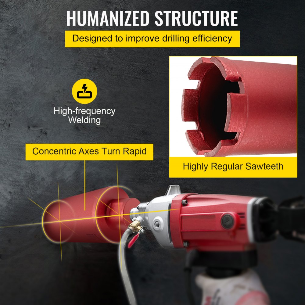 KZ3 - 14" Diamond Core Drill Bit for Concrete & Brick