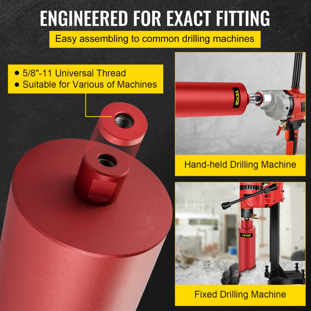 KZ8 - Durable Diamond Core Bit for Concrete & Brick with 5/8"-11 Thread