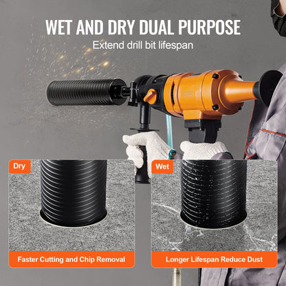 63300AA - 2.5" Diamond Core Drill Bit for Brick & Concrete, 9.5" Depth