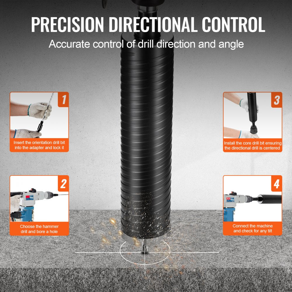 63300AA - 2.5" Diamond Core Drill Bit for Brick & Concrete, 9.5" Depth
