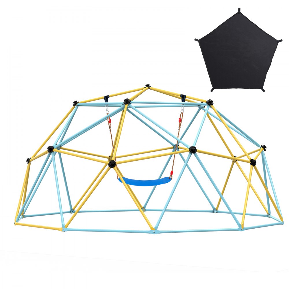 JX-DC-10HSW - 10ft Geometric Dome Climber for Kids with Cushion