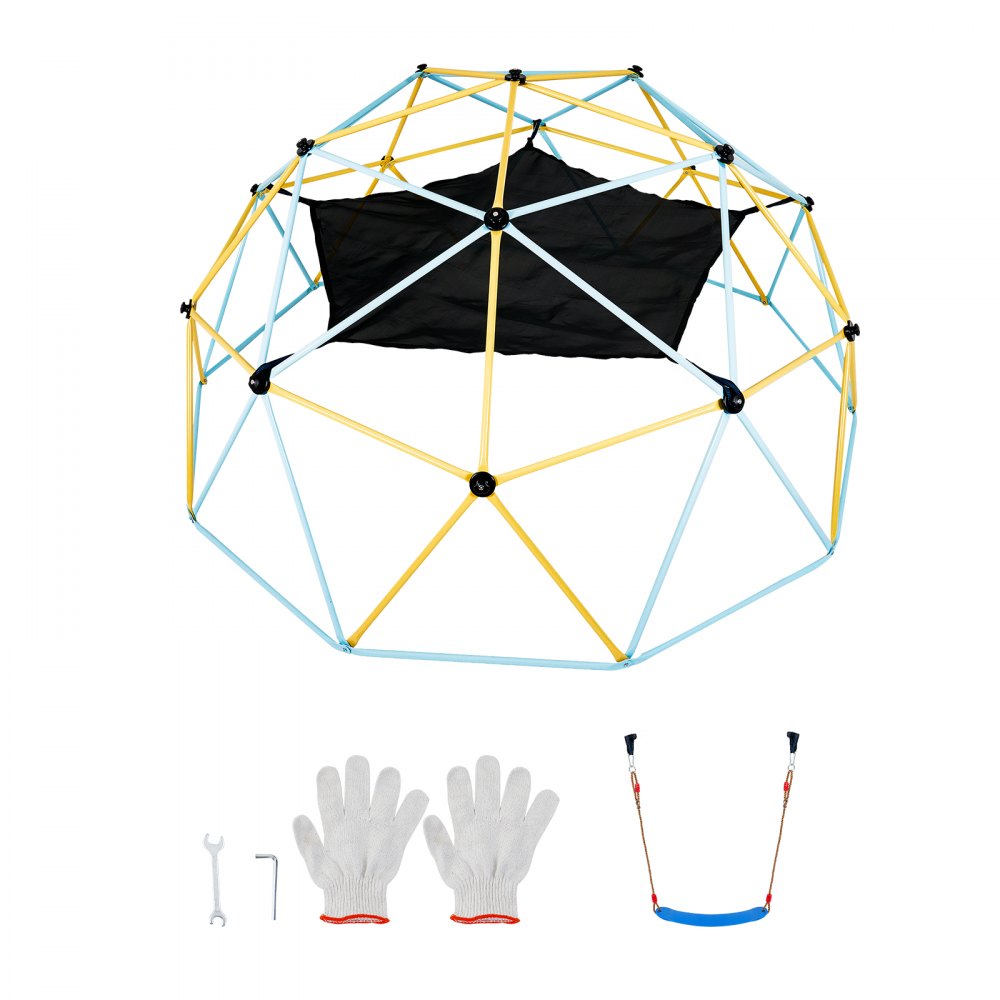 JX-DC-10HSW - 10ft Geometric Dome Climber for Kids with Cushion