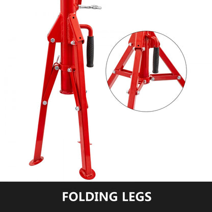 010786423304 - VEVOR 24-42in Adjustable Pipe Jack Stand, 1500lbs Capacity