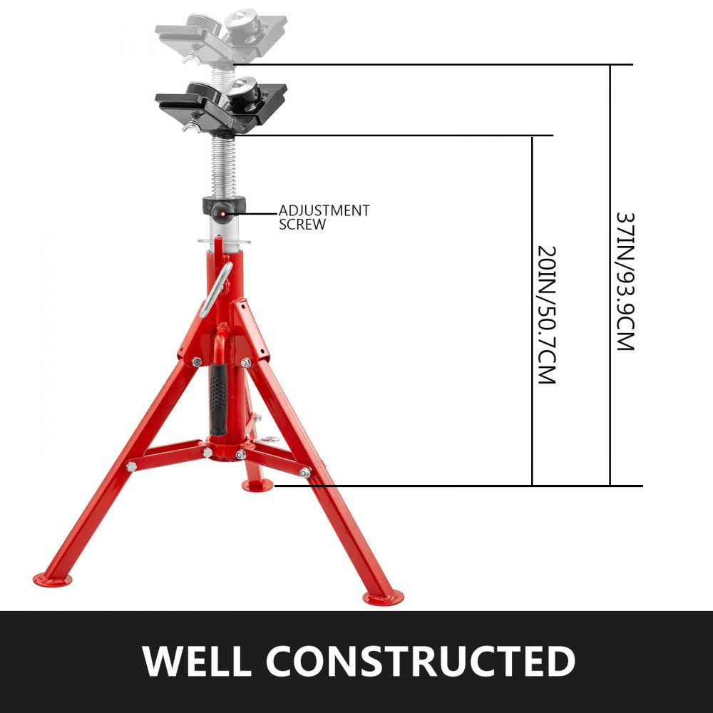 010802932699 - VEVOR Adjustable Pipe Jack Stand 20-37in, 1300lbs Steel Support